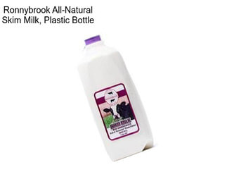 Ronnybrook All-Natural Skim Milk, Plastic Bottle