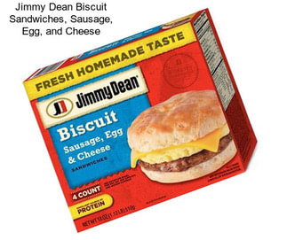 Jimmy Dean Biscuit Sandwiches, Sausage, Egg, and Cheese