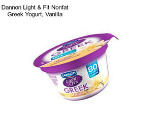 Dannon Light & Fit Nonfat Greek Yogurt, Vanilla