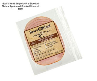 Boar\'s Head Simplicity Pre-Sliced All Natural Applewood Smoked Uncured Ham
