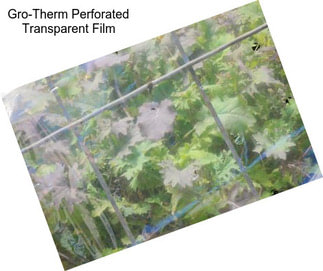 Gro-Therm Perforated Transparent Film
