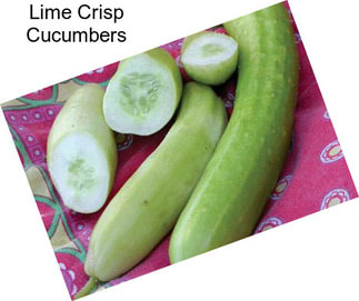 Lime Crisp Cucumbers
