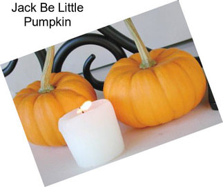 Jack Be Little Pumpkin
