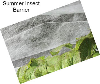 Summer Insect Barrier