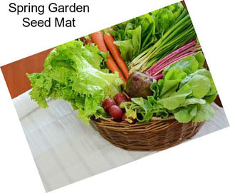 Spring Garden Seed Mat