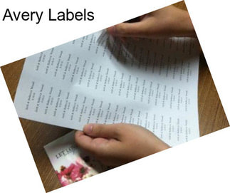 Avery Labels