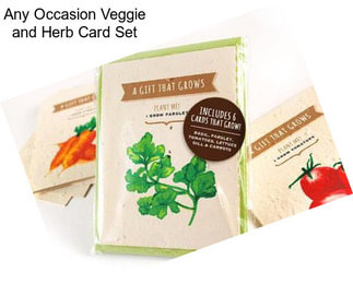 Any Occasion Veggie and Herb Card Set