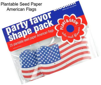Plantable Seed Paper American Flags