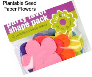 Plantable Seed Paper Flowers