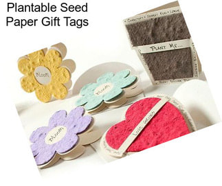 Plantable Seed Paper Gift Tags