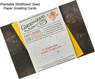 Plantable Wildflower Seed Paper Greeting Cards