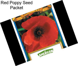 Red Poppy Seed Packet