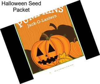 Halloween Seed Packet