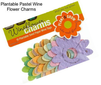 Plantable Pastel Wine Flower Charms