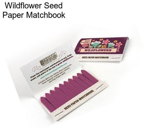 Wildflower Seed Paper Matchbook