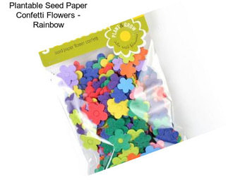 Plantable Seed Paper Confetti Flowers - Rainbow