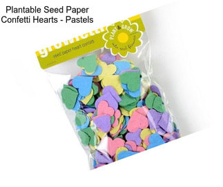 Plantable Seed Paper Confetti Hearts - Pastels