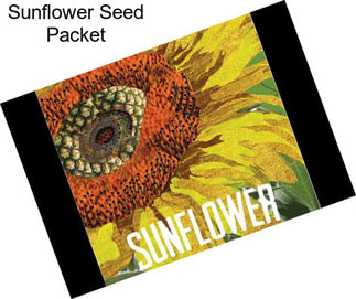 Sunflower Seed Packet