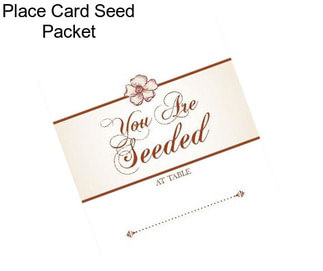 Place Card Seed Packet