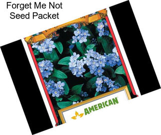 Forget Me Not Seed Packet