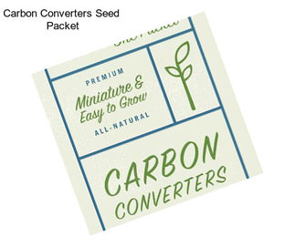 Carbon Converters Seed  Packet