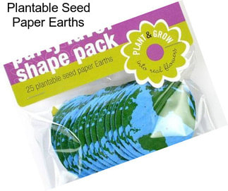 Plantable Seed Paper Earths