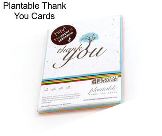 Plantable Thank You Cards