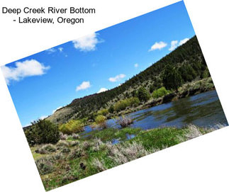 Deep Creek River Bottom - Lakeview, Oregon