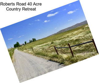 Roberts Road 40 Acre Country Retreat