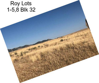 Roy Lots 1-5,8 Blk 32