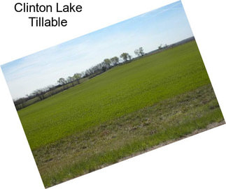 Clinton Lake Tillable