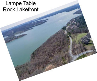 Lampe Table Rock Lakefront