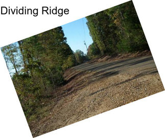 Dividing Ridge