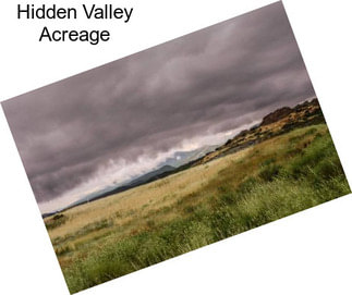Hidden Valley Acreage