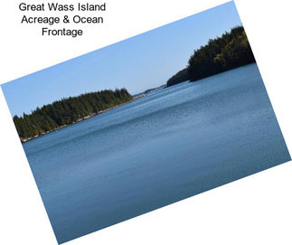Great Wass Island Acreage & Ocean Frontage