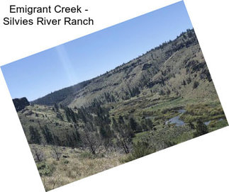 Emigrant Creek - Silvies River Ranch