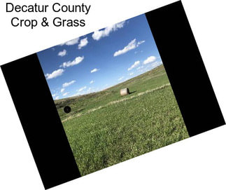Decatur County Crop & Grass