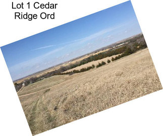 Lot 1 Cedar Ridge Ord