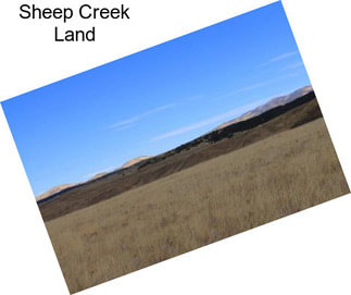 Sheep Creek Land