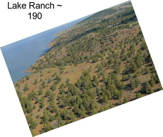 Lake Ranch ~ 190