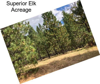 Superior Elk Acreage