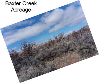 Baxter Creek Acreage