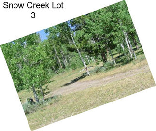 Snow Creek Lot 3