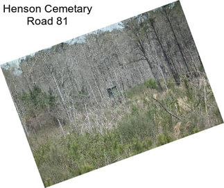 Henson Cemetary Road 81