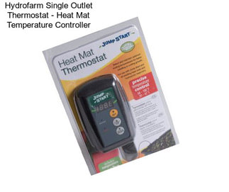 Hydrofarm Single Outlet Thermostat - Heat Mat Temperature Controller