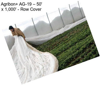 Agribon+ AG-19 – 50\' x 1,000\' - Row Cover