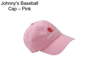 Johnny\'s Baseball Cap – Pink