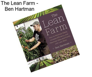 The Lean Farm - Ben Hartman