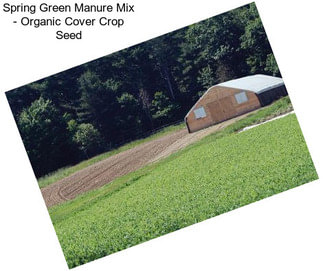 Spring Green Manure Mix - Organic Cover Crop Seed