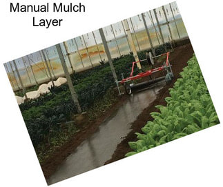 Manual Mulch Layer